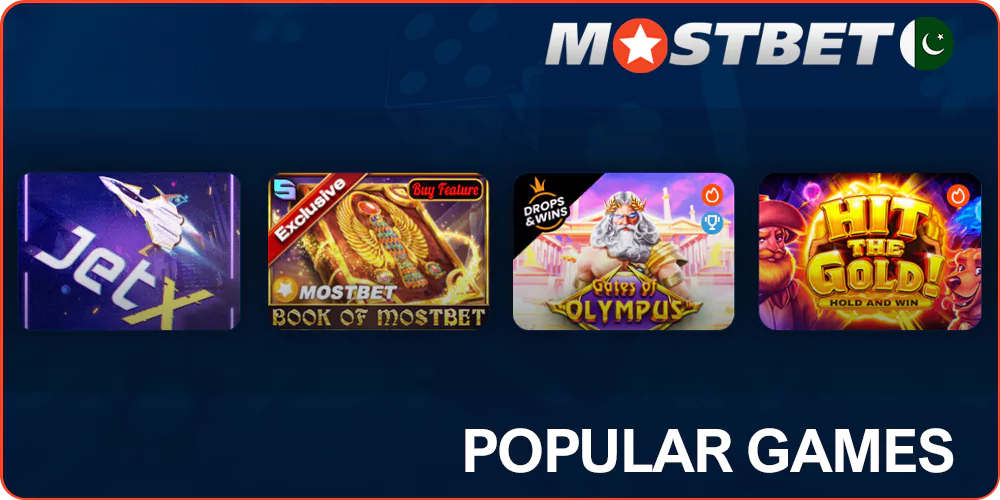 Popular games at Mostbet Casino