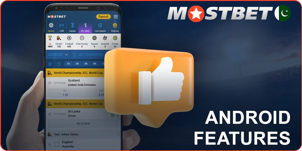 Features of MostBet App for Android