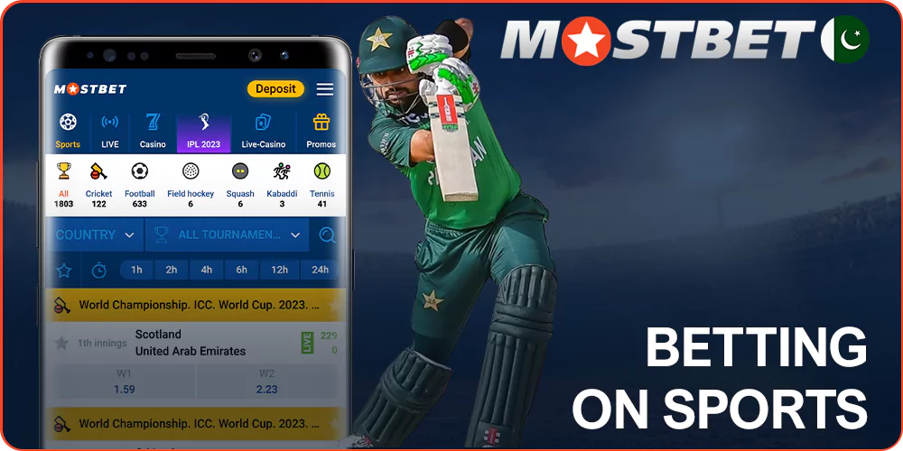 Betting on sports through the Mostbet mobile app