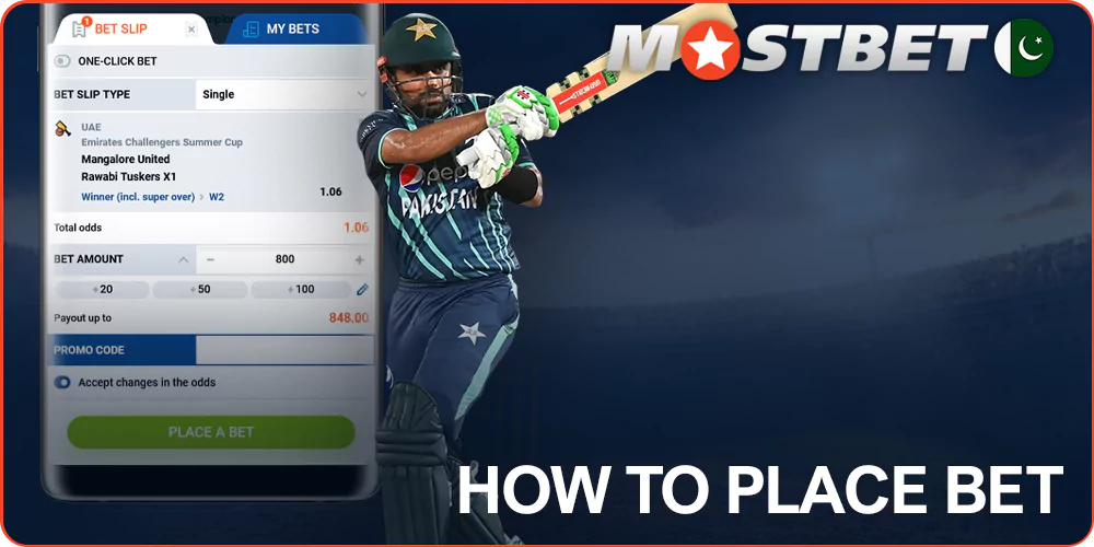 How to Place a Bet via Mostbet App