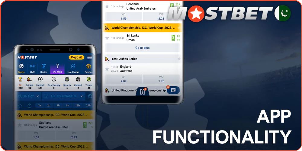 Mostbet App Functionality