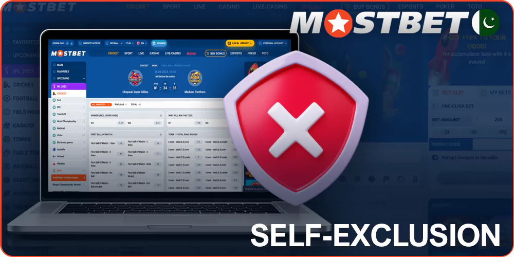 Excluding yourself from Mostbet